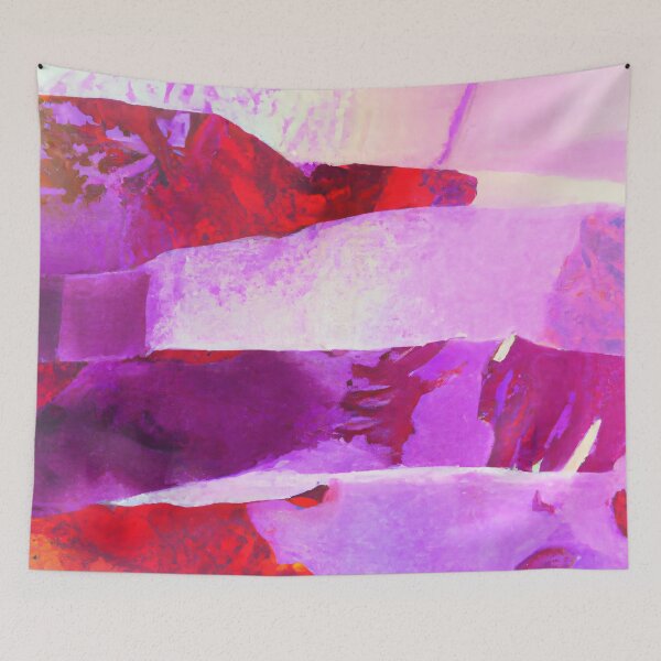 Item preview, Abstract Strips of Purple Color - Color Field designed and sold by Inomaly Art.