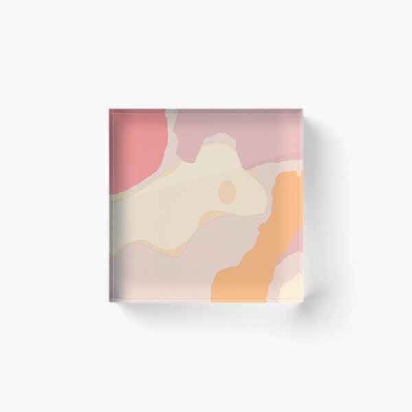 Item preview, Abstract art - Colour Field - Organic - Pink, Yellow and Cream designed and sold by Inomaly Art.