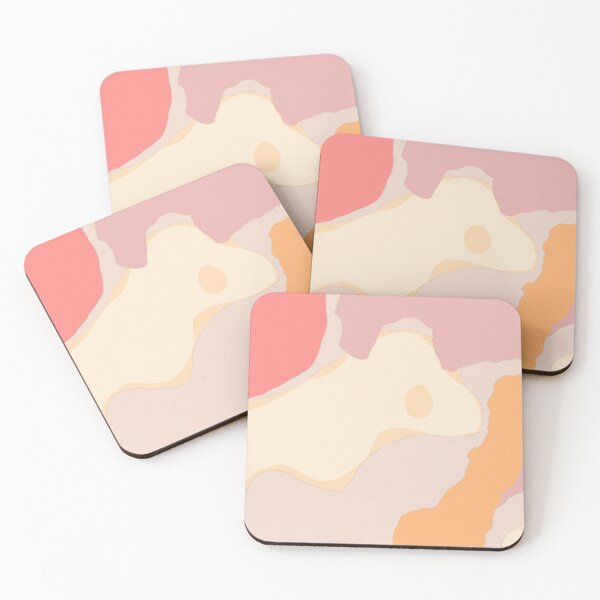Item preview, Abstract art - Colour Field - Organic - Pink, Yellow and Cream designed and sold by Inomaly Art.