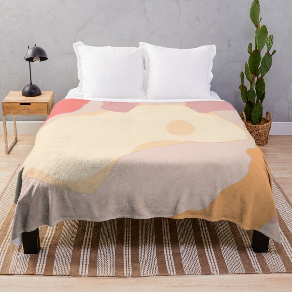 Item preview, Abstract art - Colour Field - Organic - Pink, Yellow and Cream designed and sold by Inomaly Art.