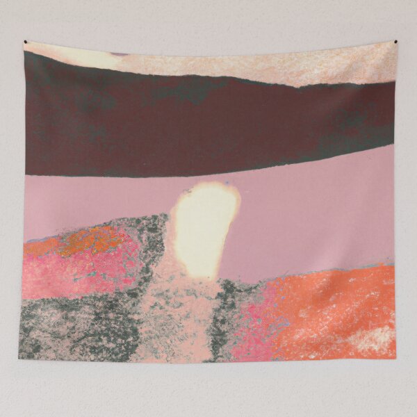 Item preview, Abstract Painting - Colorfield - Pink designed and sold by Inomaly Art.