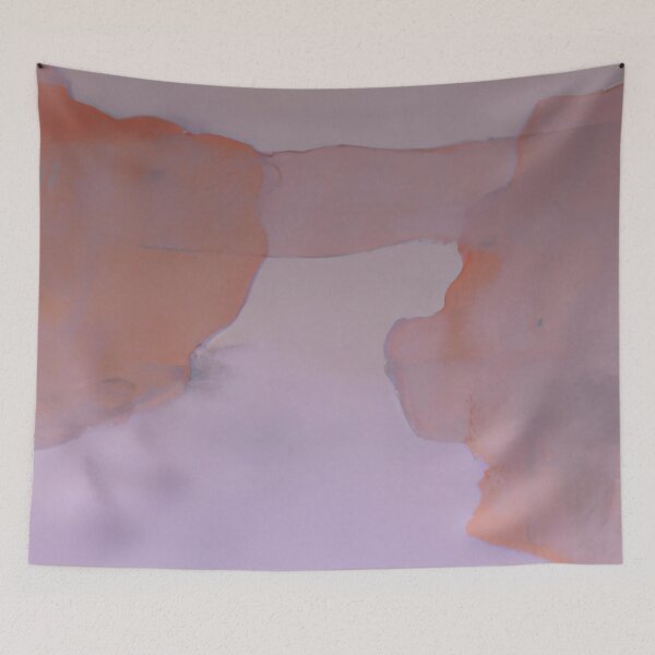 Item preview, Abstract art - Color Field - Rich watercolour in Lavender and Pink designed and sold by Inomaly Art.