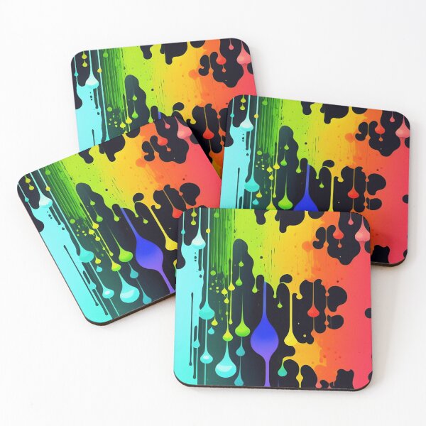 Item preview, Abstract Paint Splatter on Black designed and sold by calibrit.