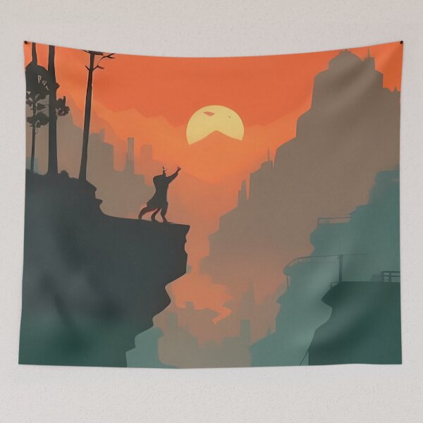 Item preview, Add a Touch of Nature to Your Home with Our Wide Range of Beautiful Minimalist Landscape Mountain Trees Print designed and sold by supeart.