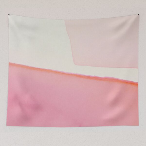 Item preview, Cream and Pink Abstract Colorfield Painting designed and sold by Inomaly Art.