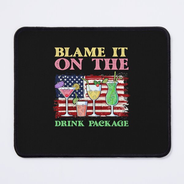 Item preview, Funny Cruise Blame It On The Drink Package Drinking Squad USA Flag NL designed and sold by LauraGaby.