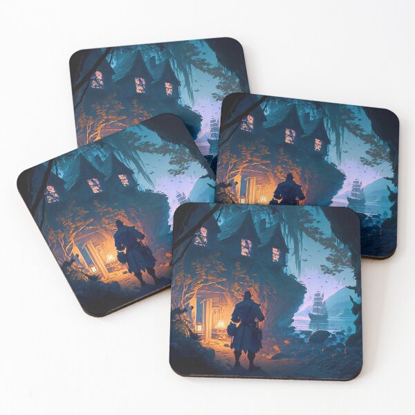 Item preview, Pirate Veils and Glowing Skies A Treasure Island Adventure designed and sold by oanaunciuleanu.