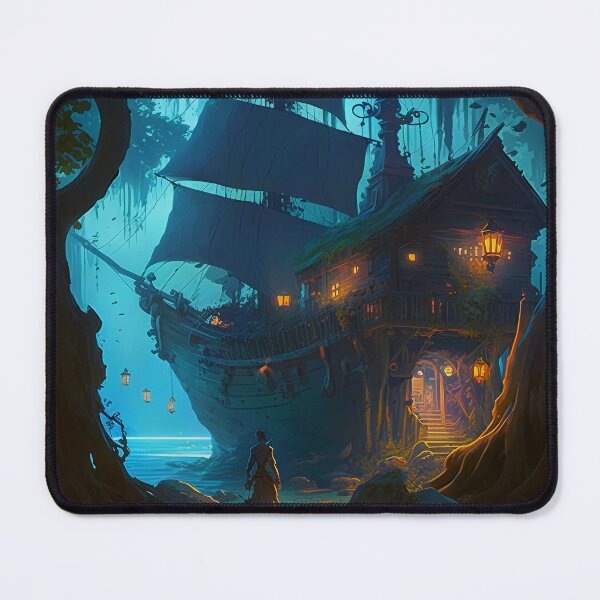 Item preview, Pirate Veils and Glowing Skies A Treasure Island Adventure designed and sold by oanaunciuleanu.