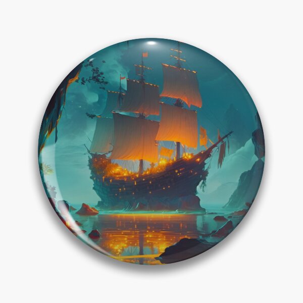 Item preview, Pirate Veils and Glowing Skies A Treasure Island Adventure designed and sold by oanaunciuleanu.