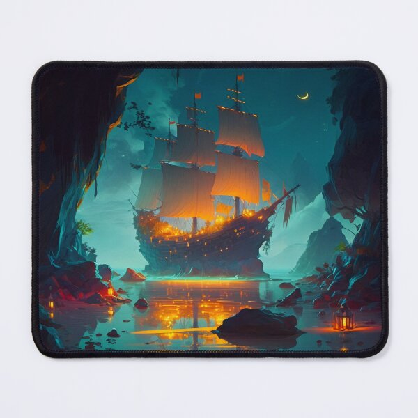 Item preview, Pirate Veils and Glowing Skies A Treasure Island Adventure designed and sold by oanaunciuleanu.
