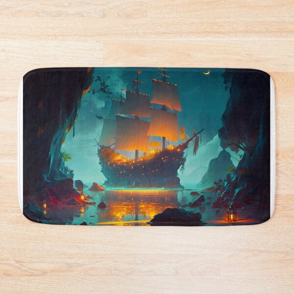 Item preview, Pirate Veils and Glowing Skies A Treasure Island Adventure designed and sold by oanaunciuleanu.