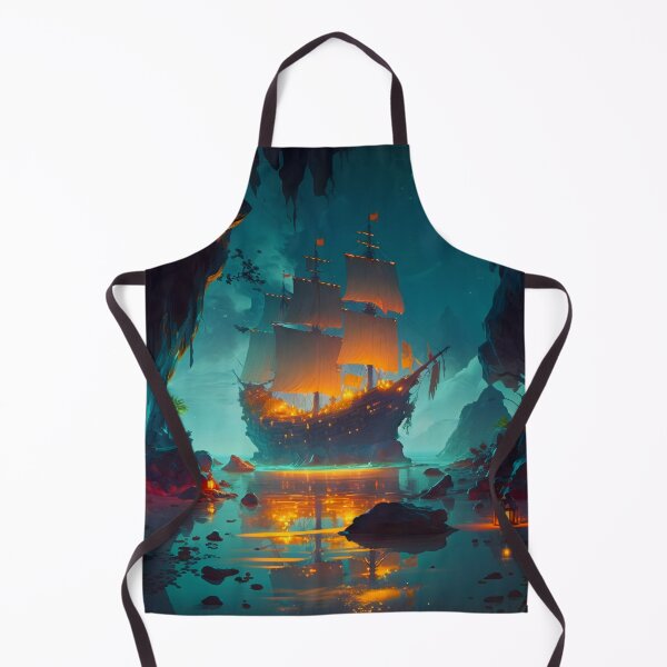 Item preview, Pirate Veils and Glowing Skies A Treasure Island Adventure designed and sold by oanaunciuleanu.