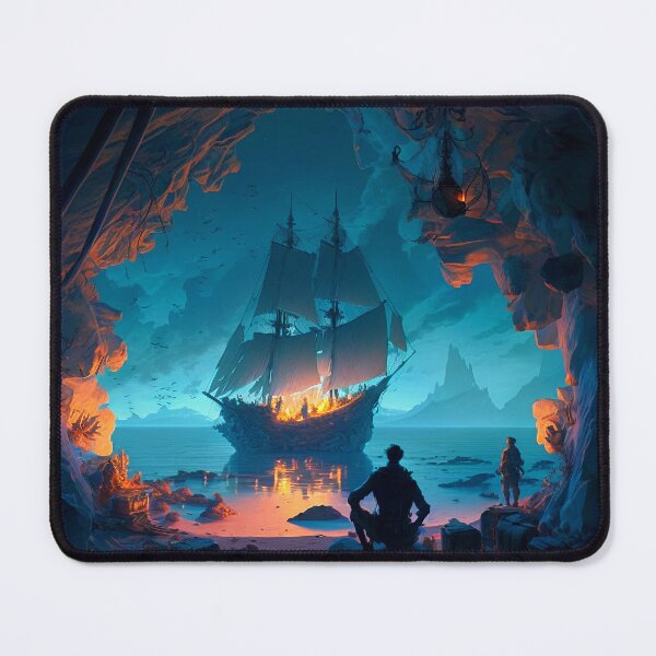 Item preview, Pirate Veils and Glowing Skies A Treasure Island Adventure designed and sold by oanaunciuleanu.