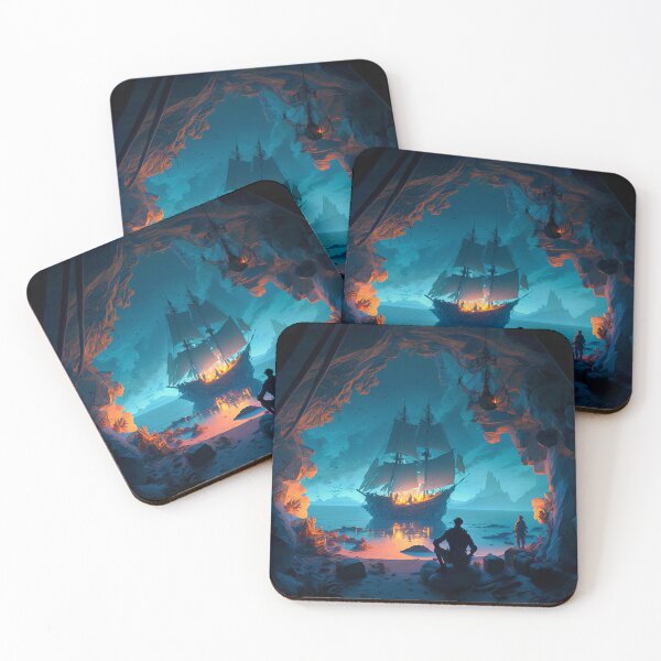 Item preview, Pirate Veils and Glowing Skies A Treasure Island Adventure designed and sold by oanaunciuleanu.