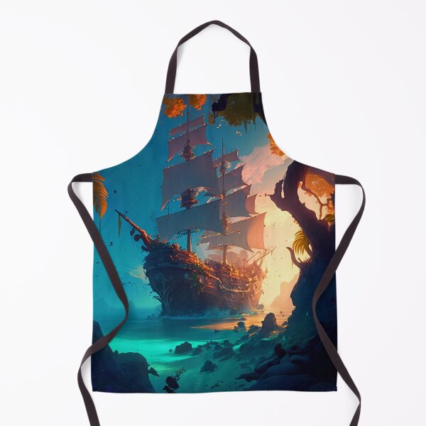 Item preview, Pirate Veils and Glowing Skies A Treasure Island Adventure designed and sold by oanaunciuleanu.
