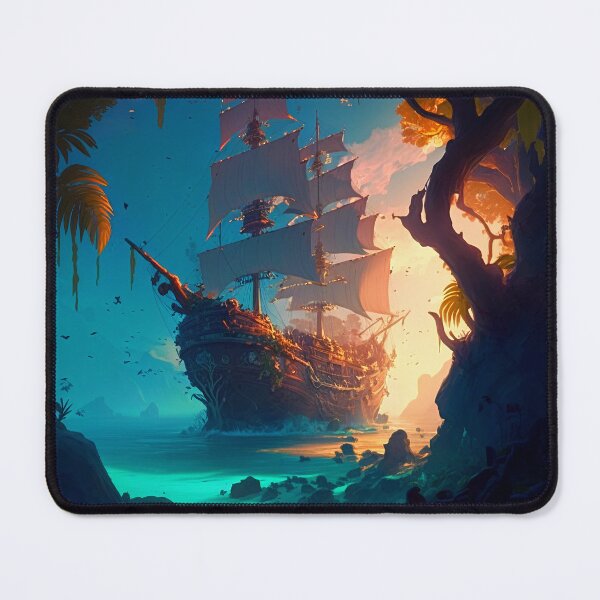 Item preview, Pirate Veils and Glowing Skies A Treasure Island Adventure designed and sold by oanaunciuleanu.