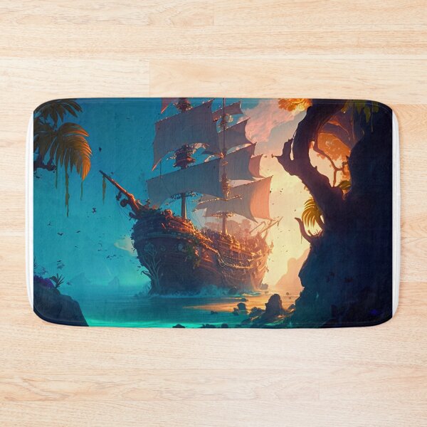 Item preview, Pirate Veils and Glowing Skies A Treasure Island Adventure designed and sold by oanaunciuleanu.