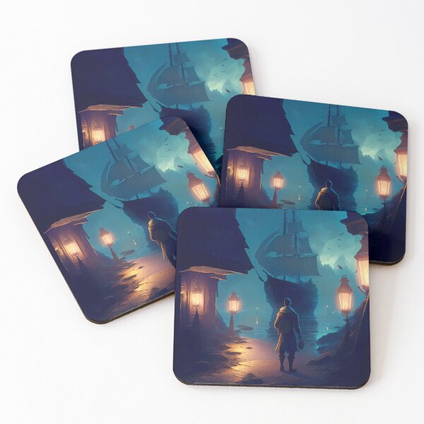Item preview, Pirate Veils and Glowing Skies A Treasure Island Adventure designed and sold by oanaunciuleanu.
