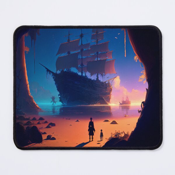 Item preview, Pirate Veils and Glowing Skies A Treasure Island Adventure designed and sold by oanaunciuleanu.