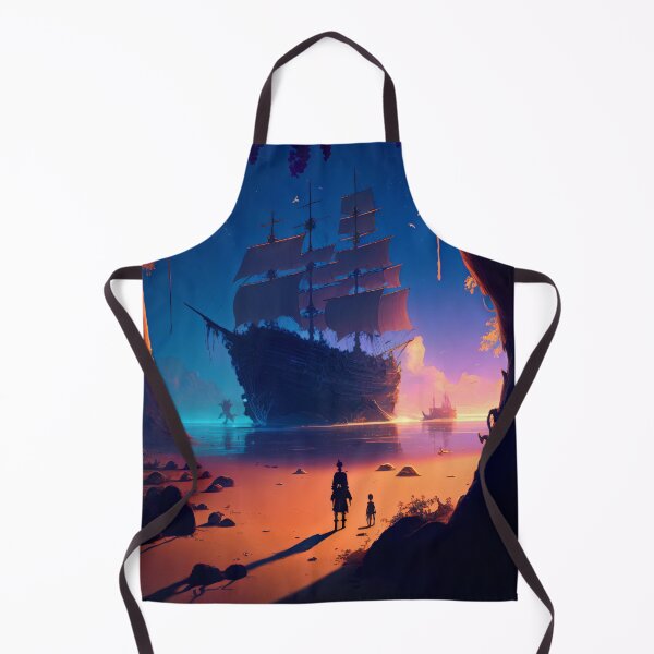 Item preview, Pirate Veils and Glowing Skies A Treasure Island Adventure designed and sold by oanaunciuleanu.