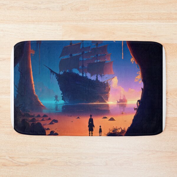Item preview, Pirate Veils and Glowing Skies A Treasure Island Adventure designed and sold by oanaunciuleanu.