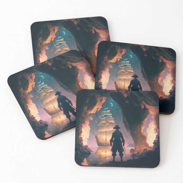 Item preview, Pirate Veils and Glowing Skies A Treasure Island Adventure designed and sold by oanaunciuleanu.