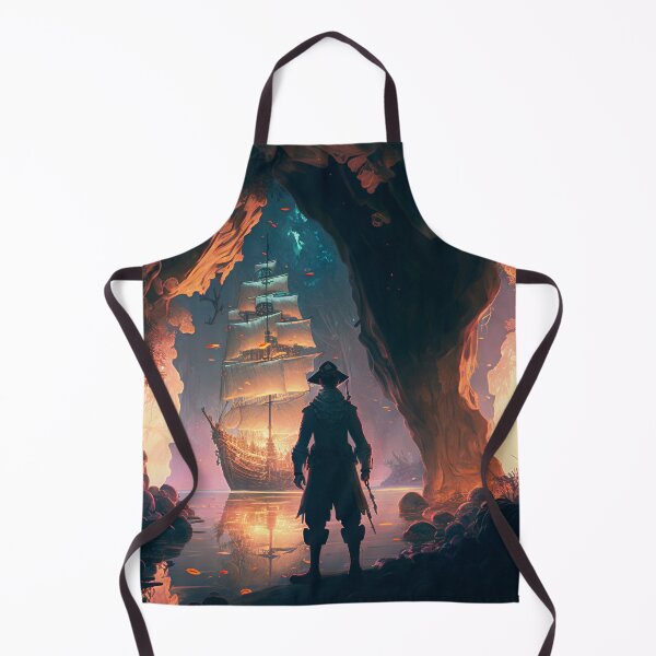 Item preview, Pirate Veils and Glowing Skies A Treasure Island Adventure designed and sold by oanaunciuleanu.