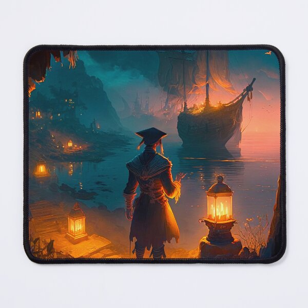 Item preview, Pirate Veils and Glowing Skies A Treasure Island Adventure designed and sold by oanaunciuleanu.