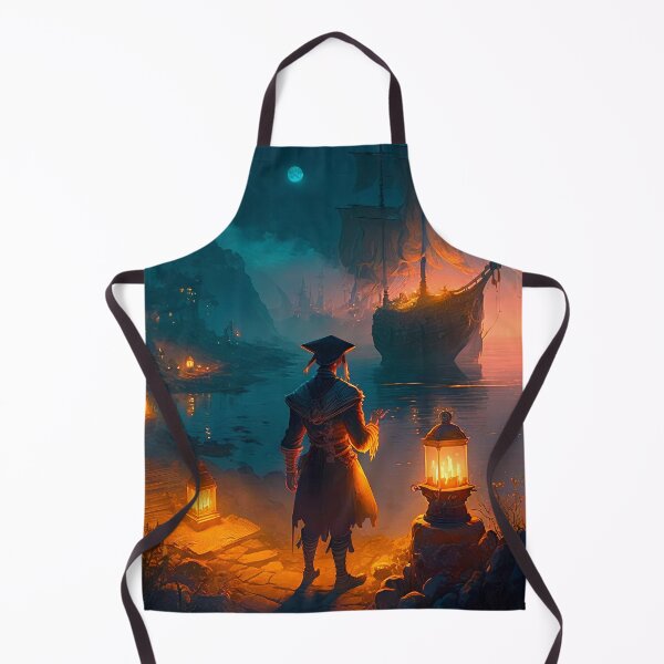 Item preview, Pirate Veils and Glowing Skies A Treasure Island Adventure designed and sold by oanaunciuleanu.