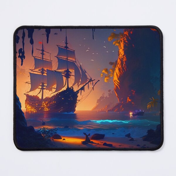 Item preview, Pirate Veils and Glowing Skies A Treasure Island Adventure designed and sold by oanaunciuleanu.