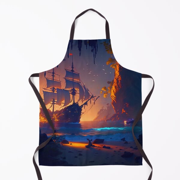 Item preview, Pirate Veils and Glowing Skies A Treasure Island Adventure designed and sold by oanaunciuleanu.