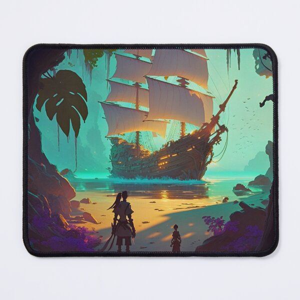Item preview, Pirate Veils and Glowing Skies A Treasure Island Adventure designed and sold by oanaunciuleanu.
