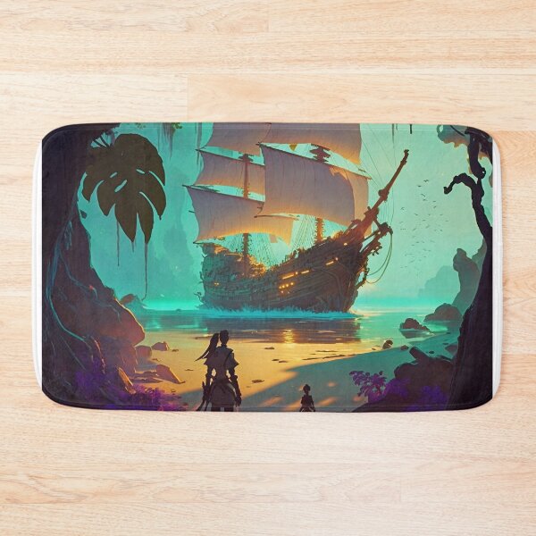 Item preview, Pirate Veils and Glowing Skies A Treasure Island Adventure designed and sold by oanaunciuleanu.