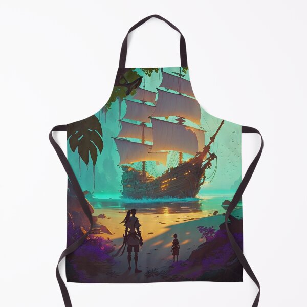 Item preview, Pirate Veils and Glowing Skies A Treasure Island Adventure designed and sold by oanaunciuleanu.