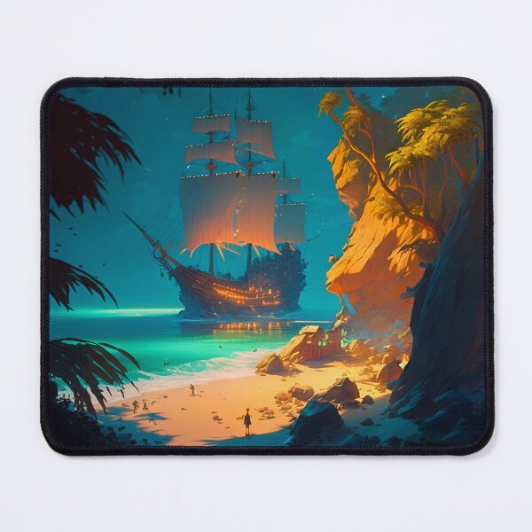 Item preview, Pirate Veils and Glowing Skies A Treasure Island Adventure designed and sold by oanaunciuleanu.