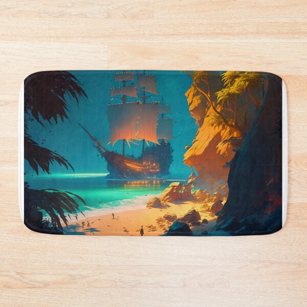 Item preview, Pirate Veils and Glowing Skies A Treasure Island Adventure designed and sold by oanaunciuleanu.