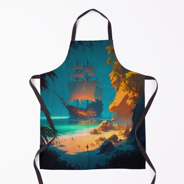 Item preview, Pirate Veils and Glowing Skies A Treasure Island Adventure designed and sold by oanaunciuleanu.