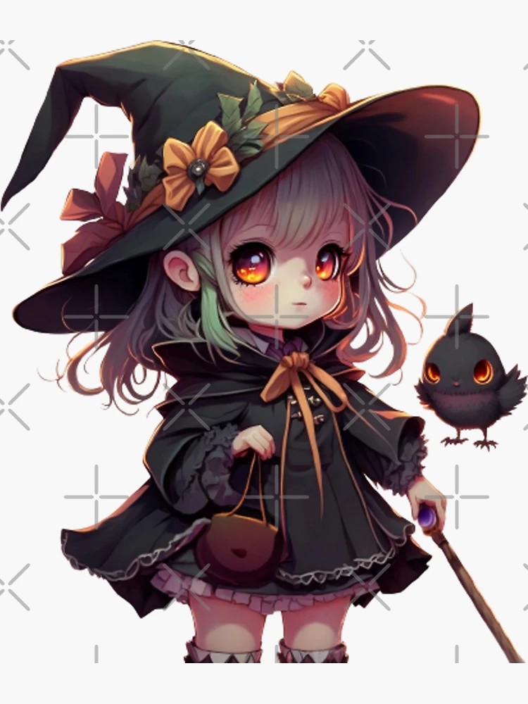 Witch UwU)  Kawaii anime girl, Anime girl, Anime halloween