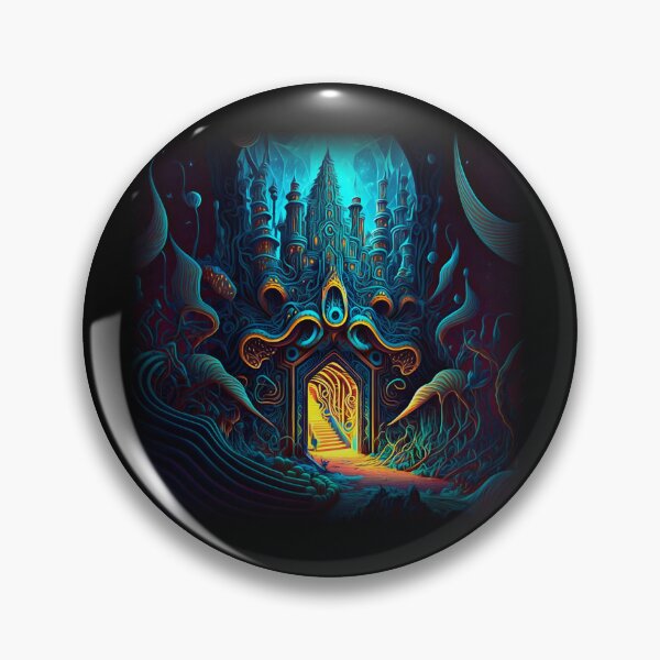 Item preview, psychedelic castle designed and sold by Christolamber.