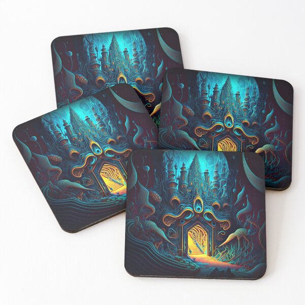 Item preview, psychedelic castle designed and sold by Christolamber.