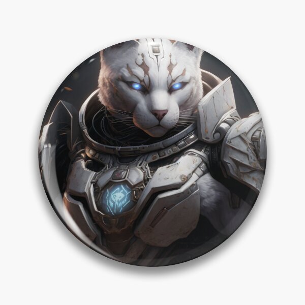 Item preview, Futuristic feline ready for battle. designed and sold by Neuralsnap.