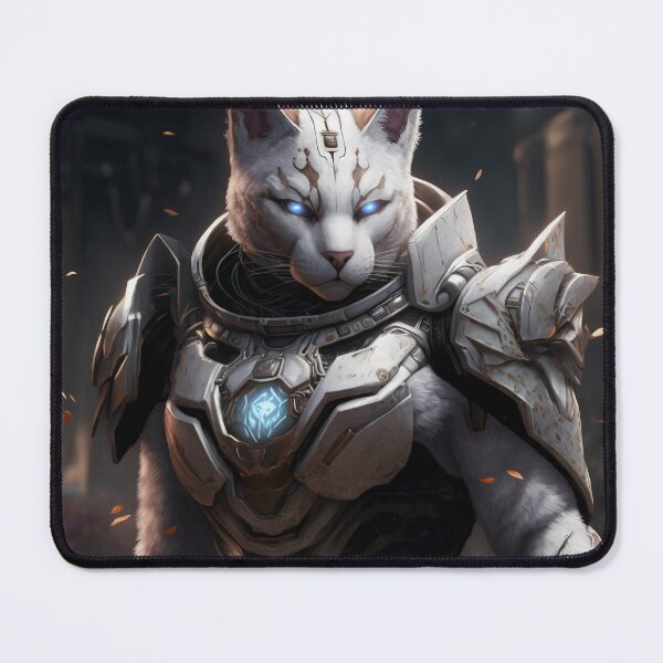Item preview, Futuristic feline ready for battle. designed and sold by Neuralsnap.