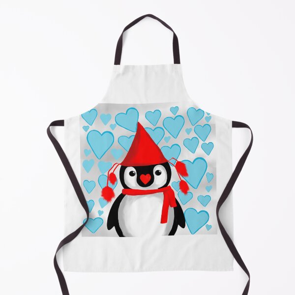 Item preview, Cute penguin with heart clouds  designed and sold by RemieJames.