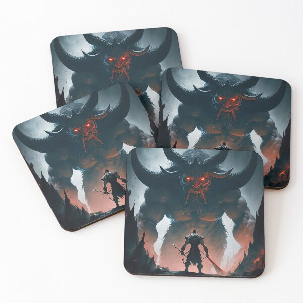 Item preview, A brave warrior face of a monstrous foe, determination etched on thier face designed and sold by Neuralsnap.