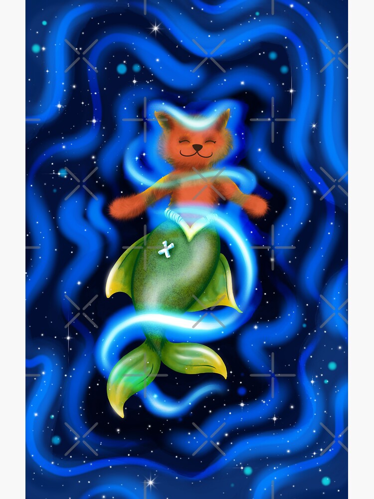 Thumbnail 3 of 3, Sticker, Floating in Space designed and sold by Flickingjane.