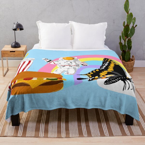 Item preview, Astronaught Lunch With a Butterfly On A Rainbow Blue designed and sold by JaymieMetz.