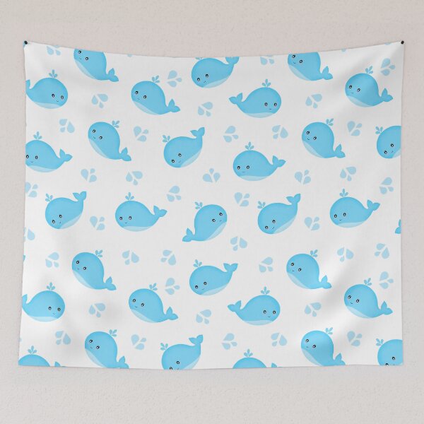 Item preview, Cute Kawaii Baby Blue Whale designed and sold by Orchyd.