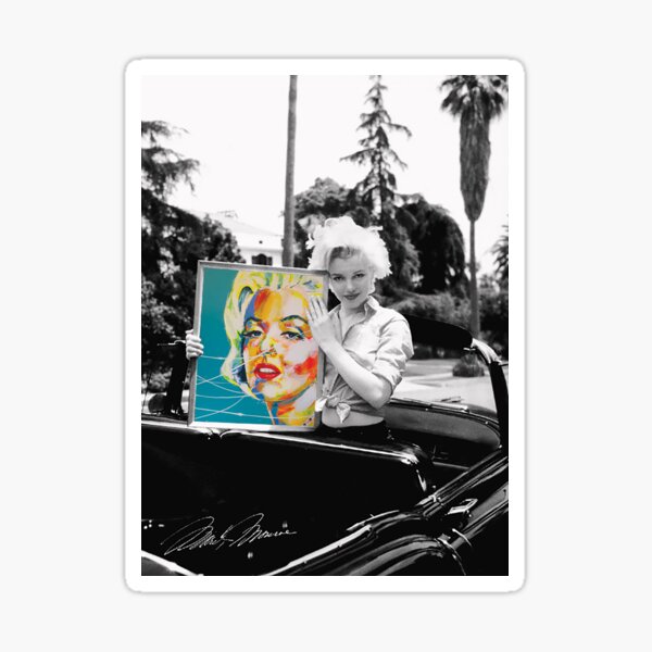 Marylin Monroe and Norma Jean Baker Sticker