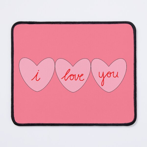 Item preview, Pink Hearts Valentines I Love You designed and sold by jays-artworks.