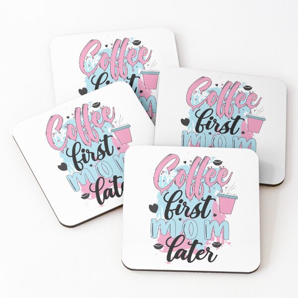 Item preview, But First Coffee, Mom Later, Coffee Lovers, Coffee designed and sold by graphic-genie.